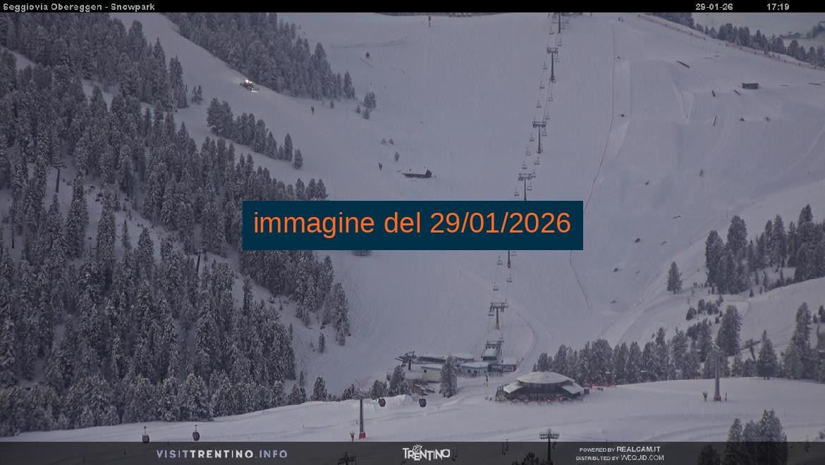 Archiv Foto Webcam Val di Fiemme Obereggen