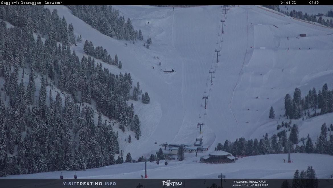 Archiv Foto Webcam Val di Fiemme Obereggen