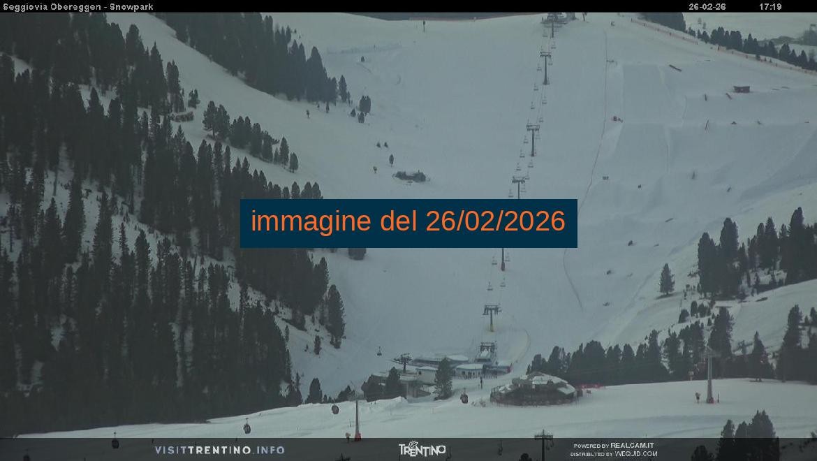 Archived image Webcam Val di Fiemme Obereggen