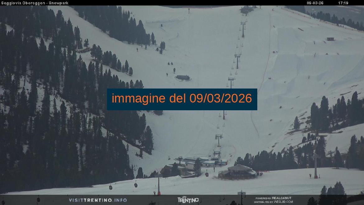 Archiv Foto Webcam Val di Fiemme Obereggen