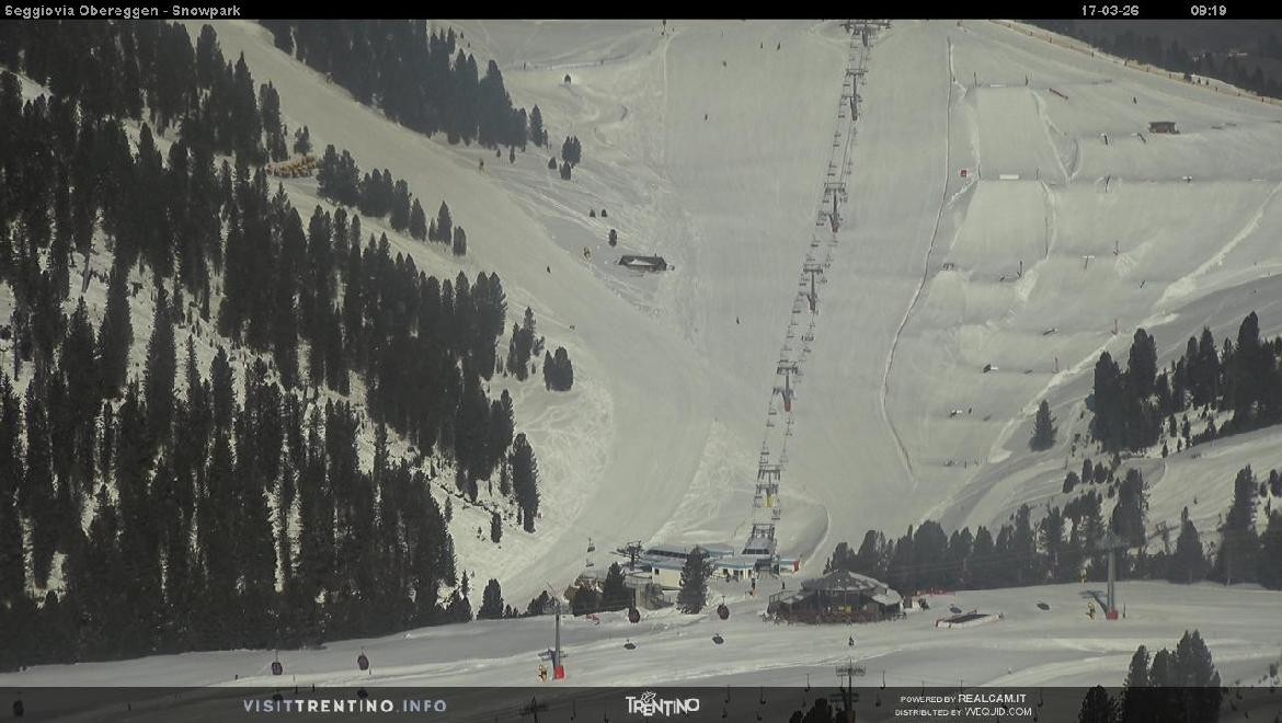 Archiv Foto Webcam Val di Fiemme Obereggen