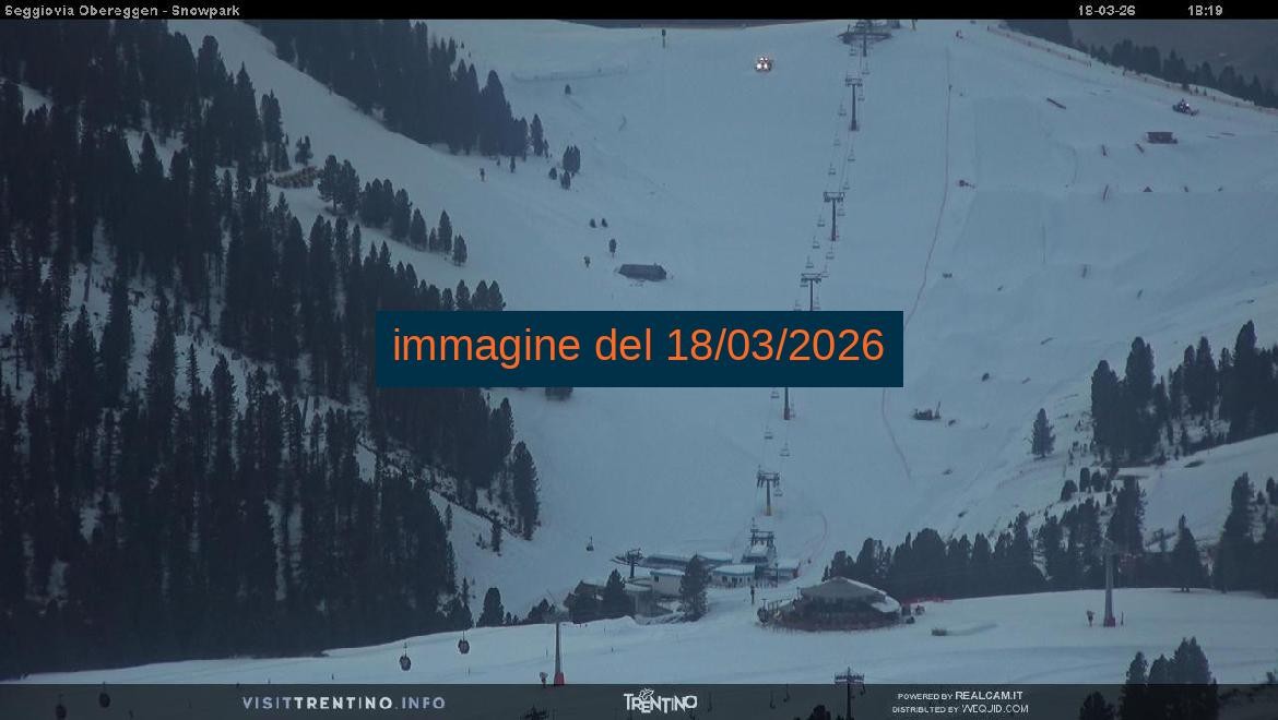 Archived image Webcam Val di Fiemme Obereggen