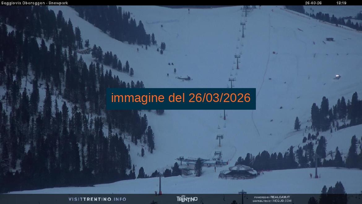 Archived image Webcam Val di Fiemme Obereggen