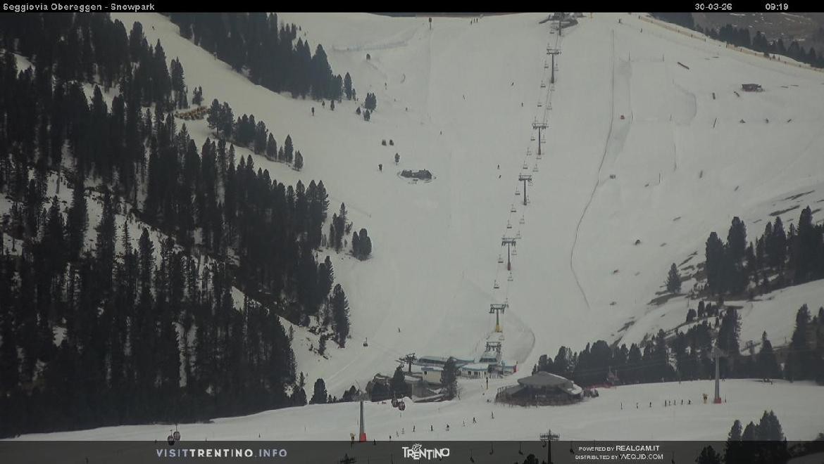 Archiv Foto Webcam Val di Fiemme Obereggen
