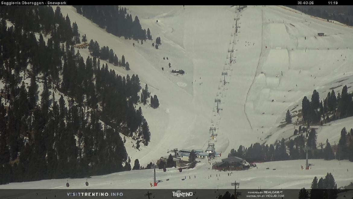Archiv Foto Webcam Val di Fiemme Obereggen