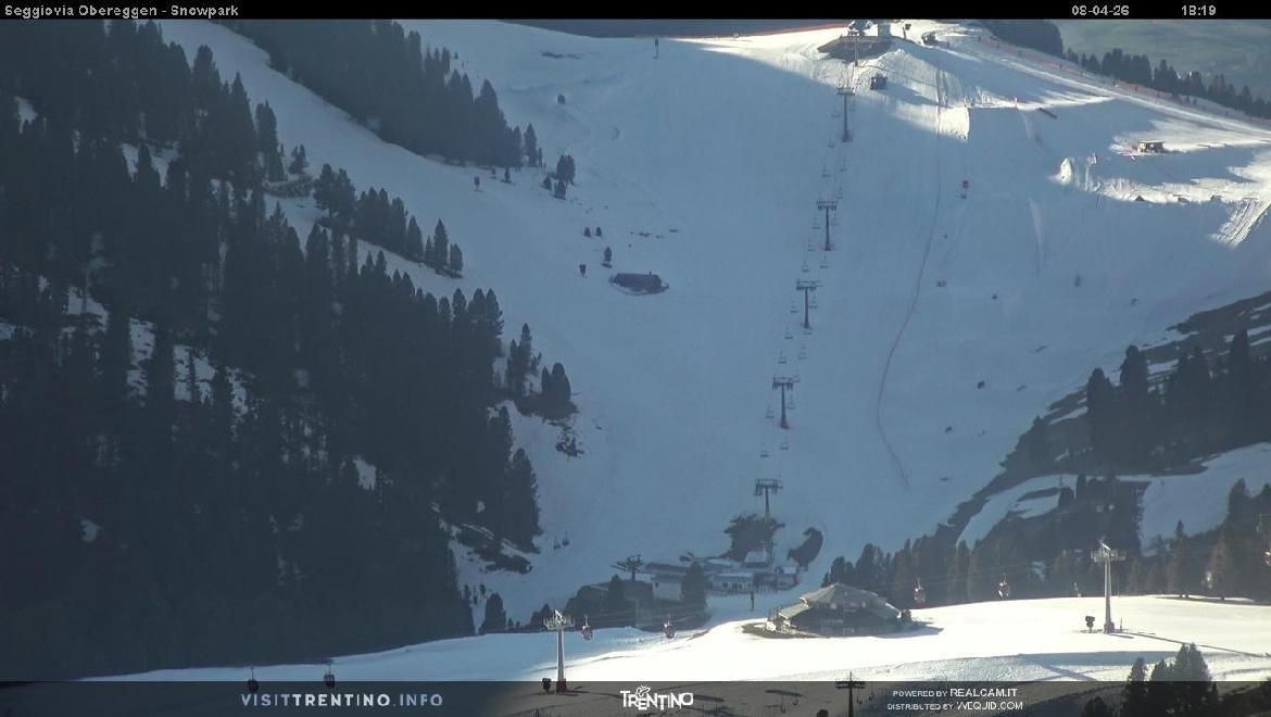 Archiv Foto Webcam Val di Fiemme Obereggen