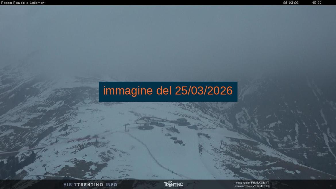 Archived image Webcam Val di Fiemme: Rifugio Pass Feudo