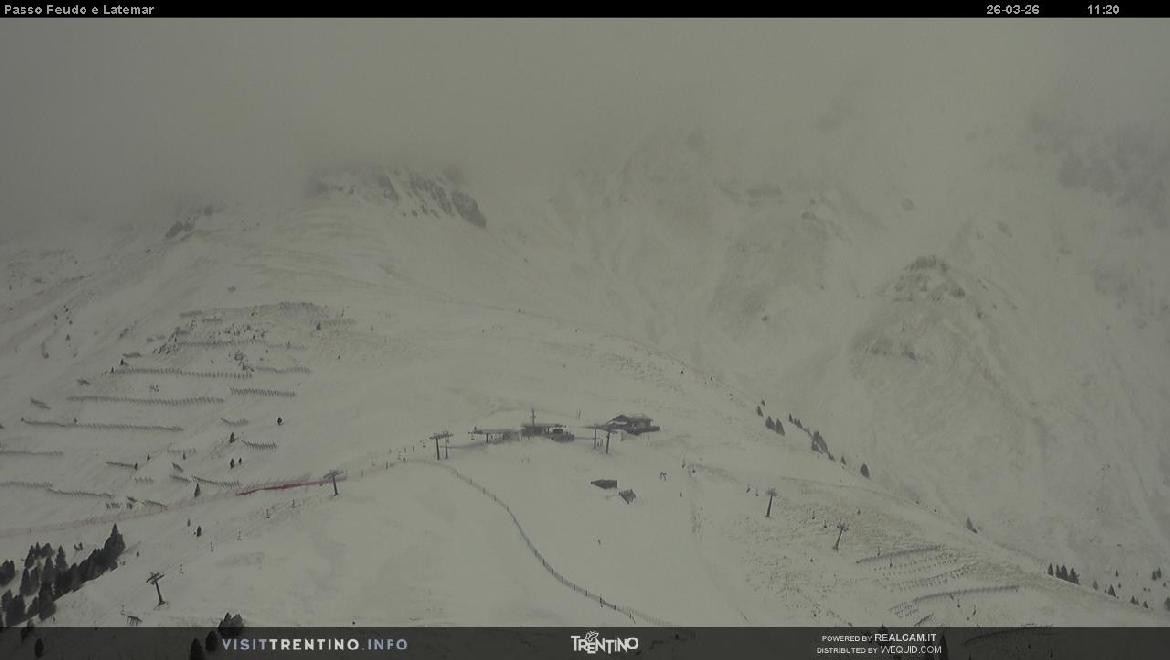 Archived image Webcam Val di Fiemme: Rifugio Pass Feudo