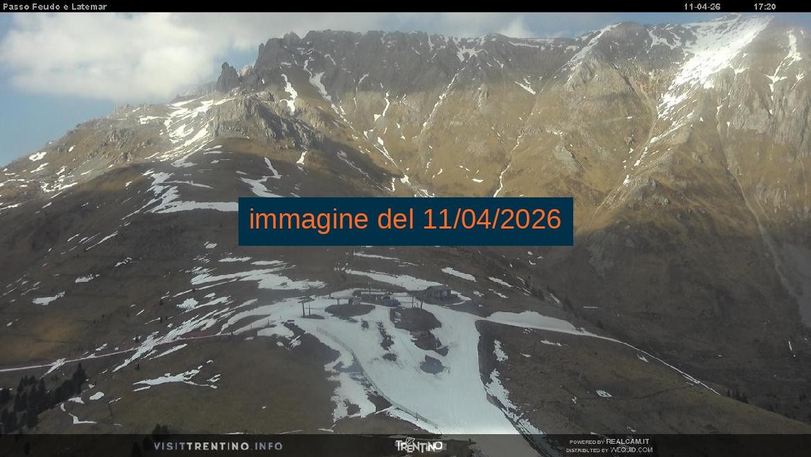Archived image Webcam Val di Fiemme: Rifugio Pass Feudo