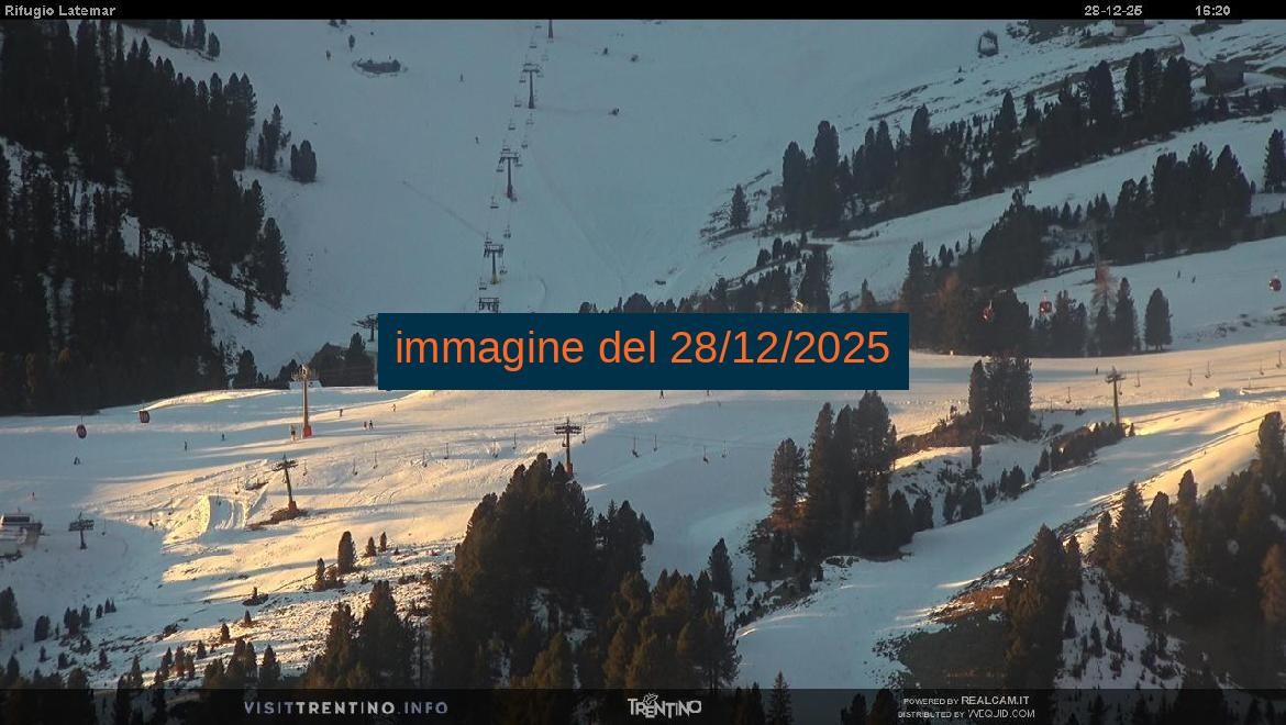 Archiv Foto Webcam Fleimstal, Rifugio Latemar