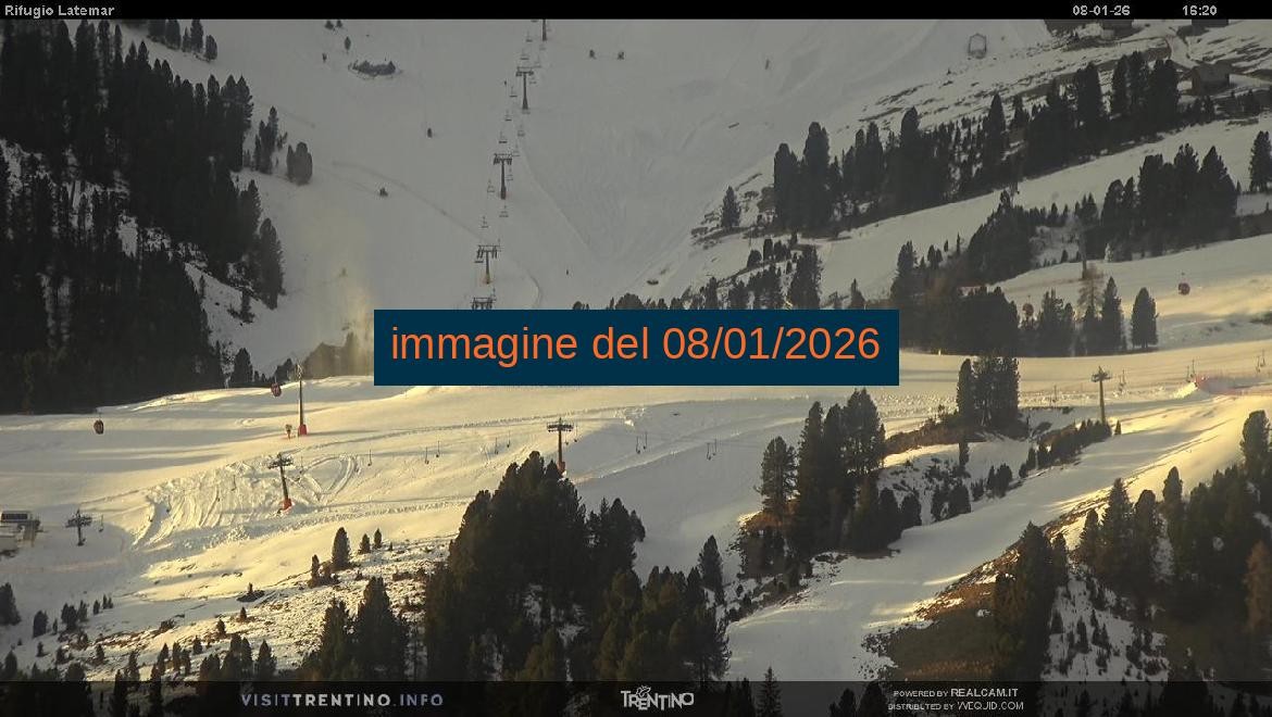 Archiv Foto Webcam Fleimstal, Rifugio Latemar