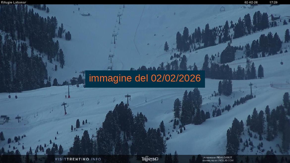 Archiv Foto Webcam Fleimstal, Rifugio Latemar