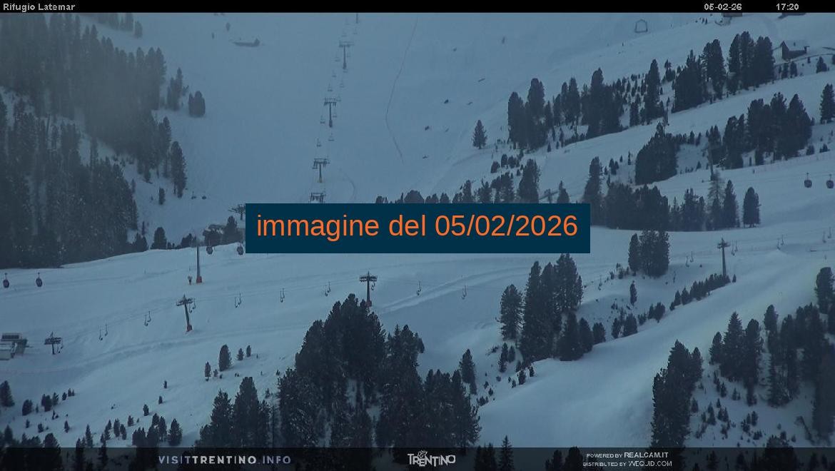 Archived image Webcam Rifugio Latemar, Dolomiten