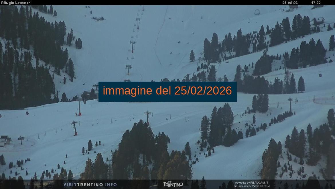 Archiv Foto Webcam Fleimstal, Rifugio Latemar