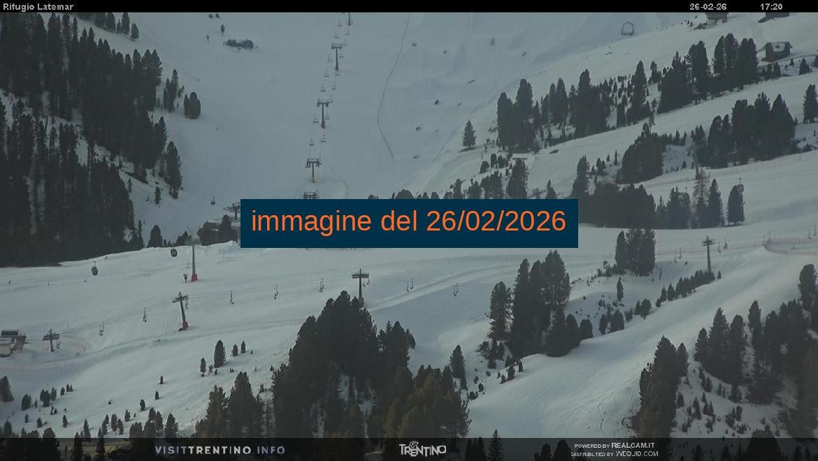 Archived image Webcam Rifugio Latemar, Dolomiten