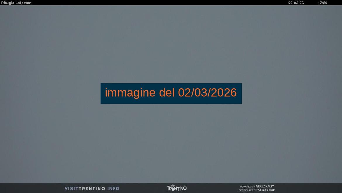 Archived image Webcam Rifugio Latemar, Dolomiten