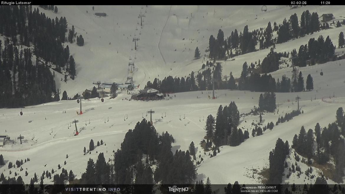 Archived image Webcam Rifugio Latemar, Dolomiten