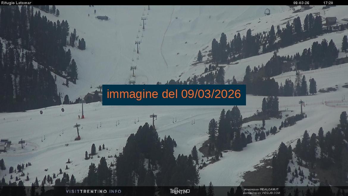 Archived image Webcam Rifugio Latemar, Dolomiten