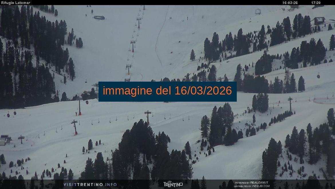 Archiv Foto Webcam Fleimstal, Rifugio Latemar