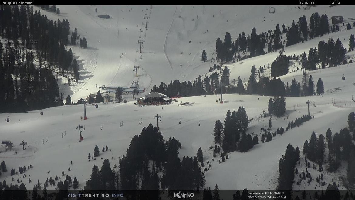 Archiv Foto Webcam Fleimstal, Rifugio Latemar