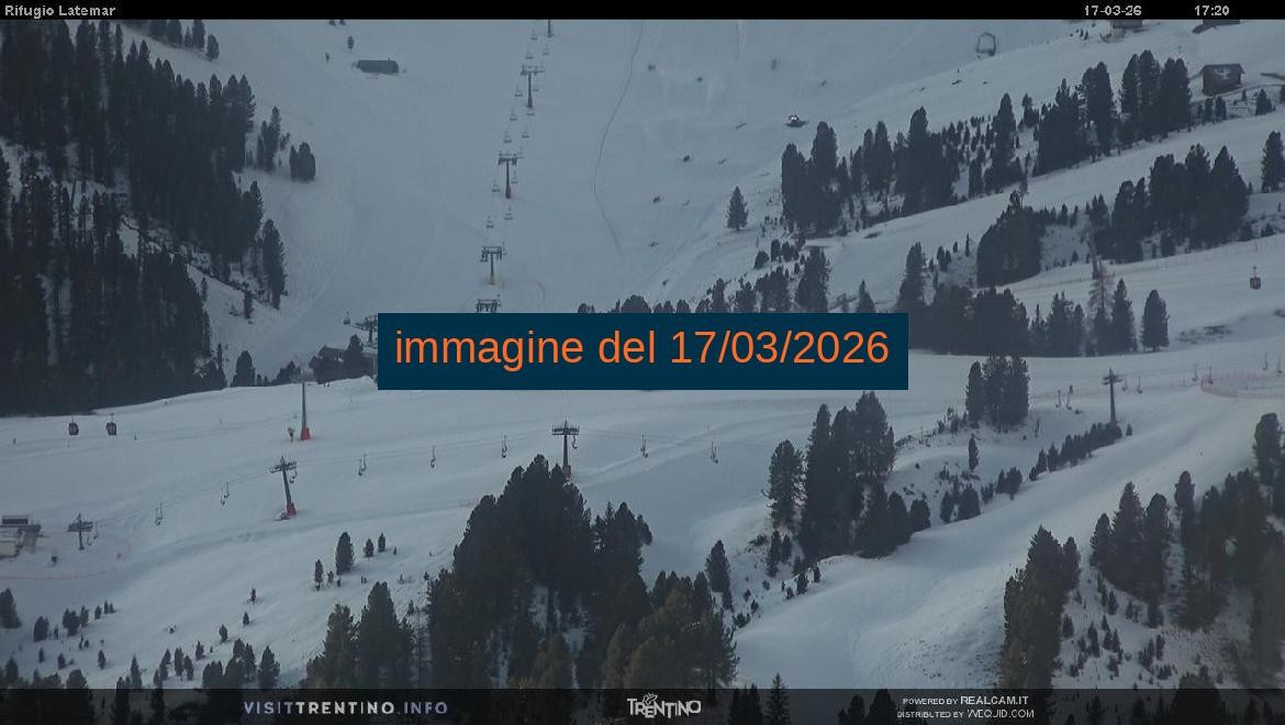 Archiv Foto Webcam Fleimstal, Rifugio Latemar