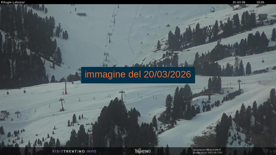 Archived image Webcam Rifugio Latemar, Dolomiten