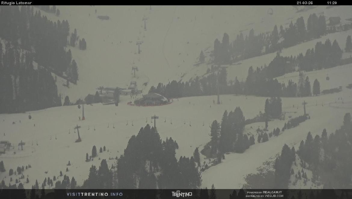 Archived image Webcam Rifugio Latemar, Dolomiten