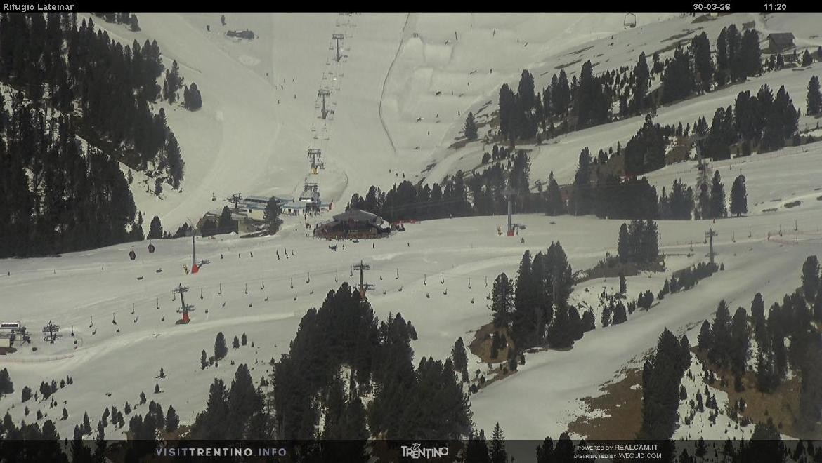 Archiv Foto Webcam Fleimstal, Rifugio Latemar