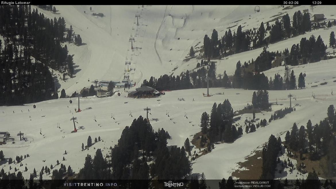 Archiv Foto Webcam Fleimstal, Rifugio Latemar
