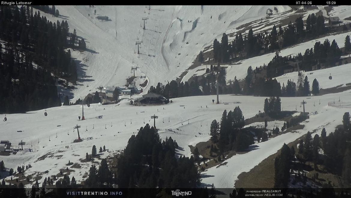 Archived image Webcam Rifugio Latemar, Dolomiten