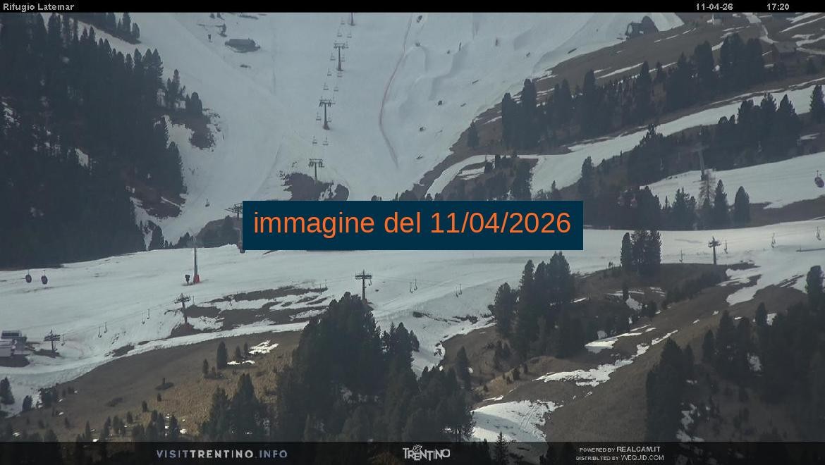 Archived image Webcam Rifugio Latemar, Dolomiten