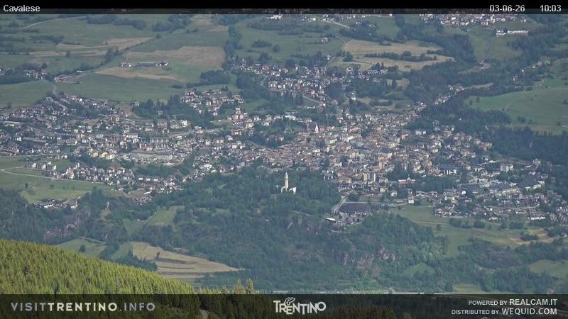 Archived image Webcam Cavalese, Trient