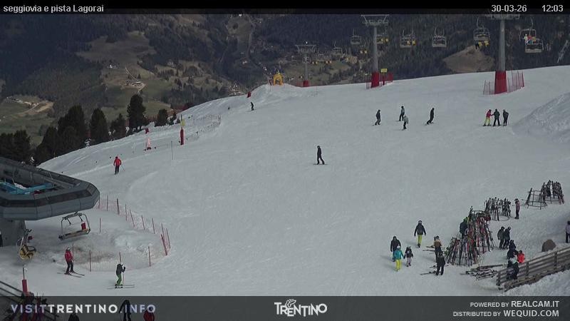 Archived image Webcam Val di Fiemme Cavalese