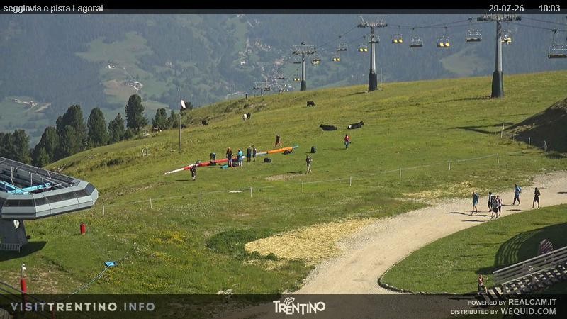 Archived image Webcam Val di Fiemme Cavalese