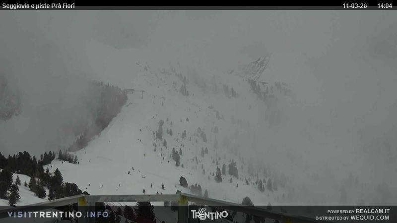 Archiv Foto Webcam Prà Fiorì im Fassatal