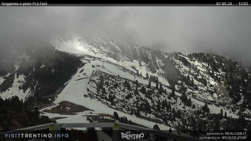 Archiv Foto Webcam Prà Fiorì im Fassatal