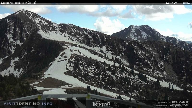 Archiv Foto Webcam Prà Fiorì im Fassatal