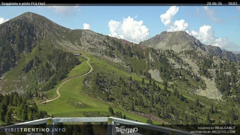 Archiv Foto Webcam Prà Fiorì im Fassatal