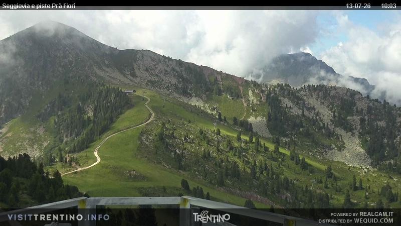 Archiv Foto Webcam Prà Fiorì im Fassatal