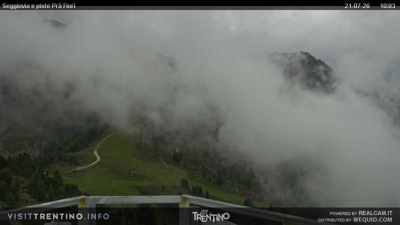 Archiv Foto Webcam Prà Fiorì im Fassatal