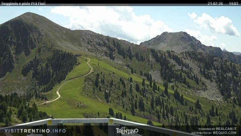 Archiv Foto Webcam Prà Fiorì im Fassatal