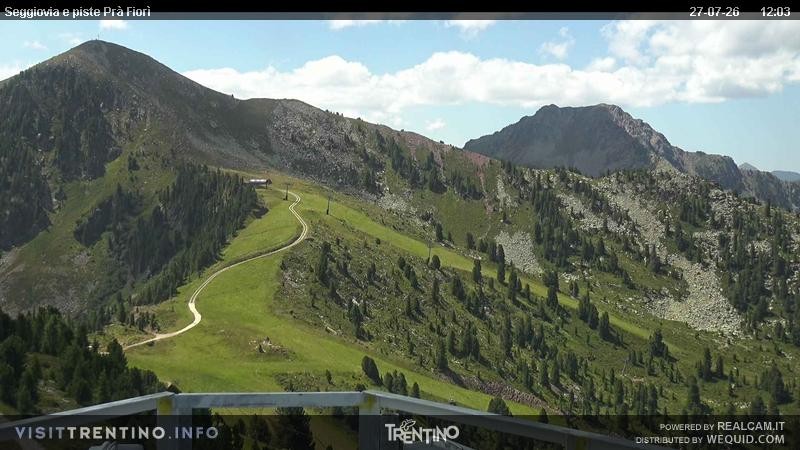 Archiv Foto Webcam Prà Fiorì im Fassatal