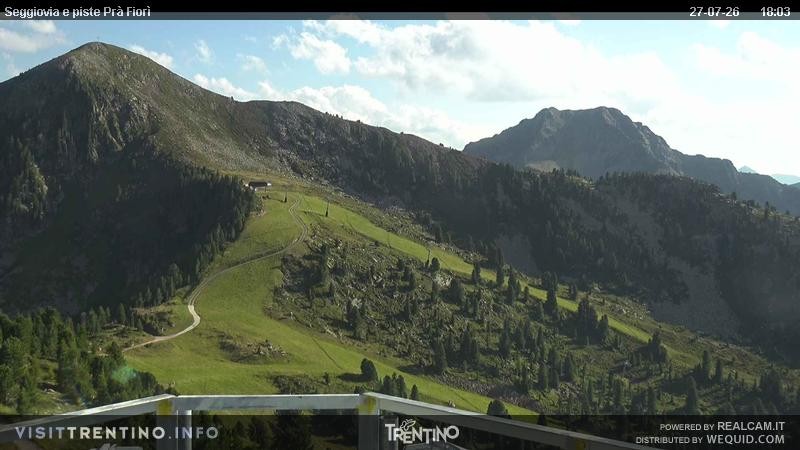 Archiv Foto Webcam Prà Fiorì im Fassatal