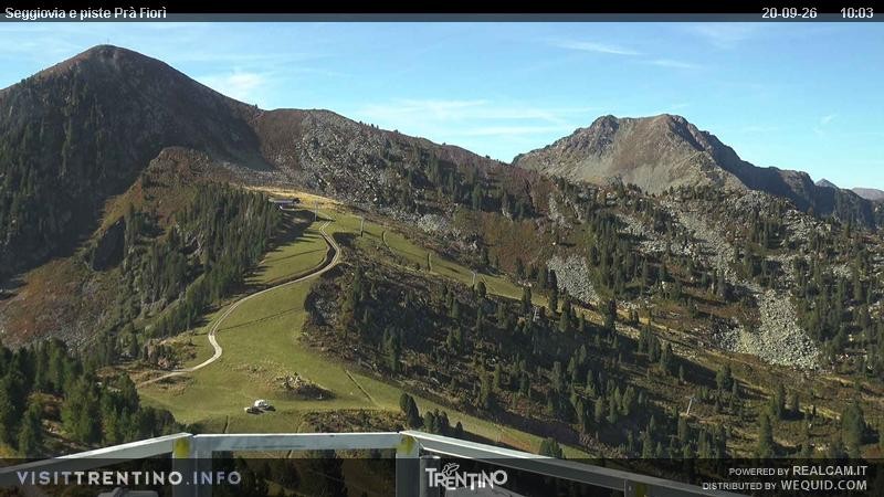 Archiv Foto Webcam Prà Fiorì im Fassatal