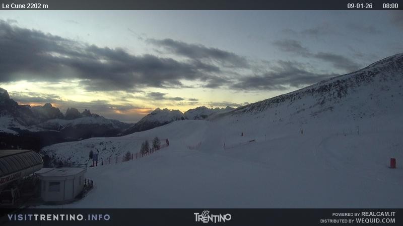 Archiv Foto Webcam Gondelbahn Ronchi-Valbona, Skigebiet Alpe Lusia