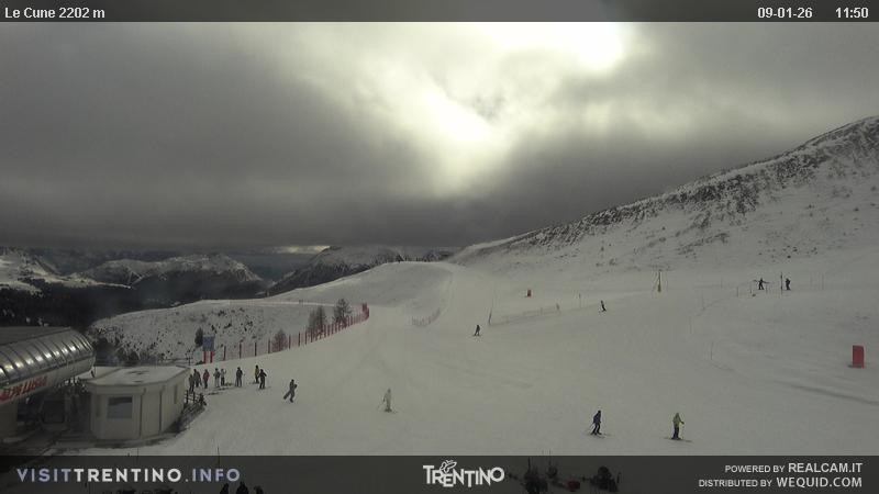 Archiv Foto Webcam Gondelbahn Ronchi-Valbona, Skigebiet Alpe Lusia