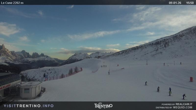 Archiv Foto Webcam Gondelbahn Ronchi-Valbona, Skigebiet Alpe Lusia