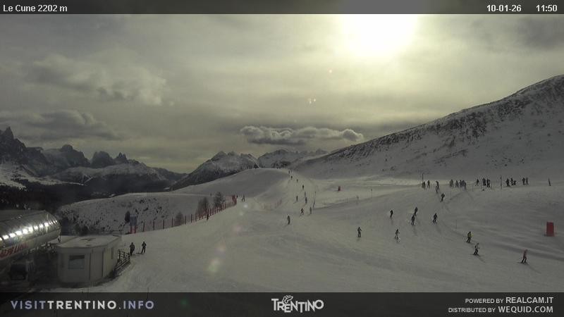 Archiv Foto Webcam Gondelbahn Ronchi-Valbona, Skigebiet Alpe Lusia