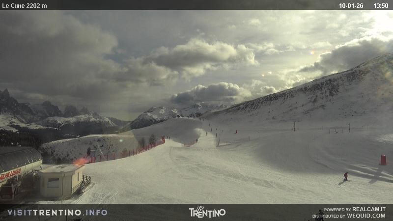 Archiv Foto Webcam Gondelbahn Ronchi-Valbona, Skigebiet Alpe Lusia