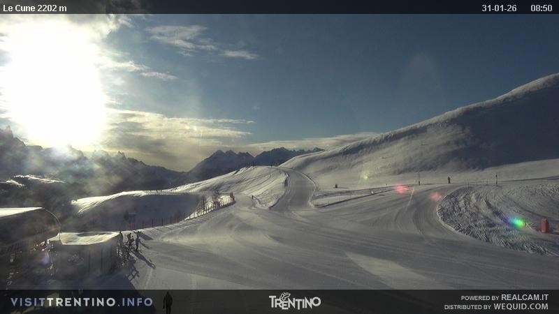 Archiv Foto Webcam Gondelbahn Ronchi-Valbona, Skigebiet Alpe Lusia